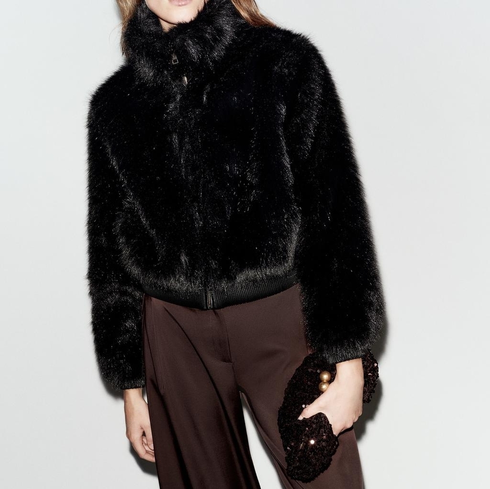 🧸 Zara○faux○fur Coat